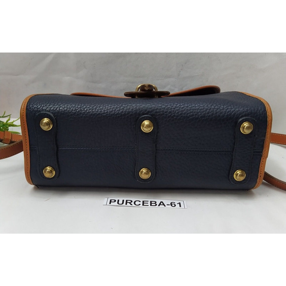 Dooney & Bourke Black Pebbled Leather Crossbody Bag - Vintage Made in USA - Picture 7 of 16